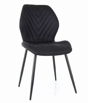 Krzesło tapicerowane MIKE czarny