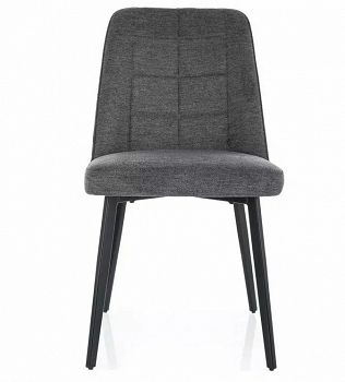 Krzesło tapicerowane ALDO ciemny szary
