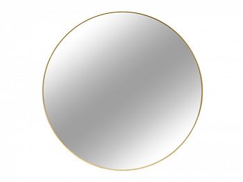 Okrągłe lustro w złotej ramie 80 cm