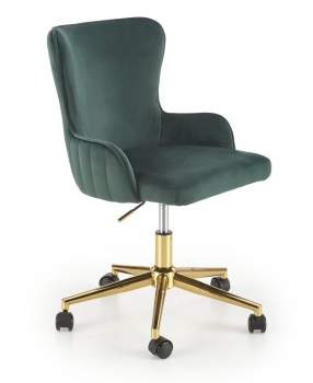 Fotel biurowy, krzesło obrotowe TIMOTEO velvet zielony