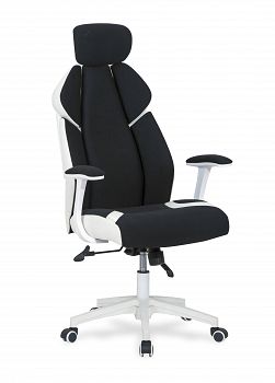 Fotel biurowy, krzesło obrotowe CHRONO biało-czarny