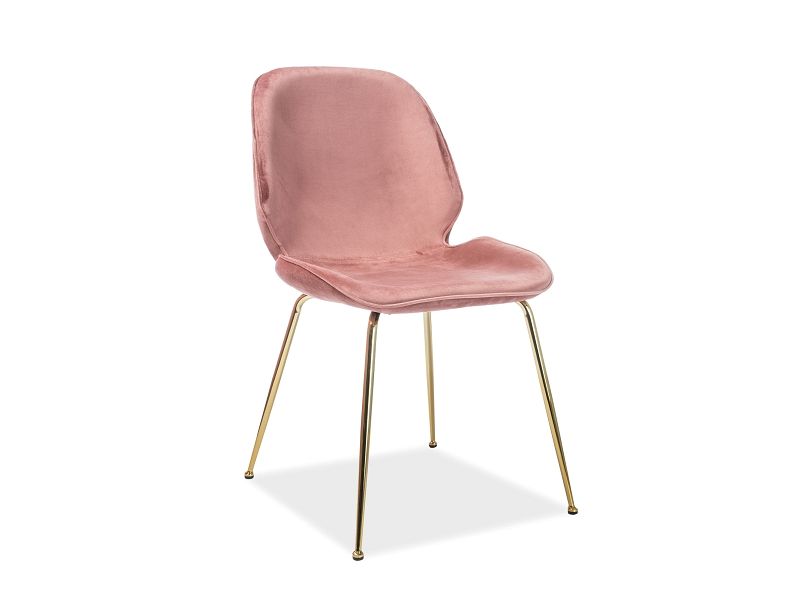 Krzesło tapicerowane ADRIEN velvet róż antyczny