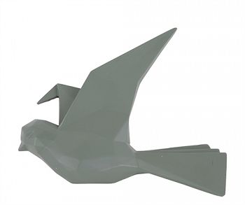 Wieszak ścienny Origami Bird Large zielony by pt,