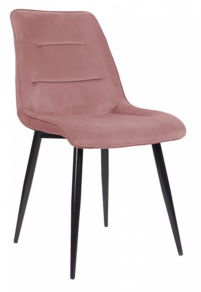 Krzesło tapicerowane VIDA velvet antyczny róż