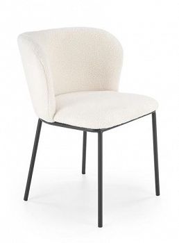 Krzesło tapicerowane K518 boucle krem