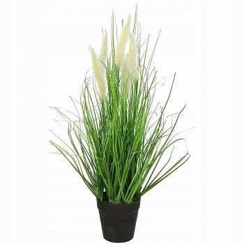 Sztuczna roślina, trawa zielone kłosy 45 cm