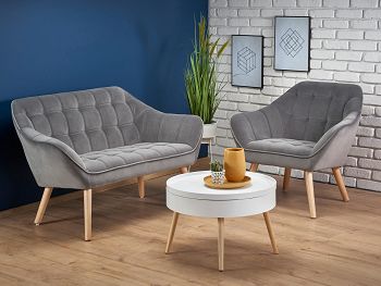 Sofa, fotel ROMEO XL popielaty 