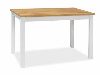Stół ADAM 120 cm dąb wotan / biały