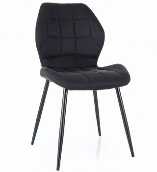 Krzesło tapicerowane JAKE czarny, tkanina nea 19