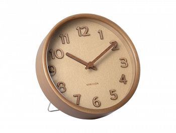 Zegar stołowy, ścienny PURE brązowy