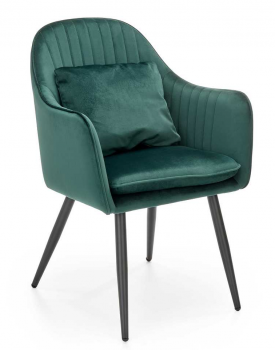 Krzesło tapicerowane K464 velvet zielony