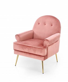 Fotel SANTI velvet różowy