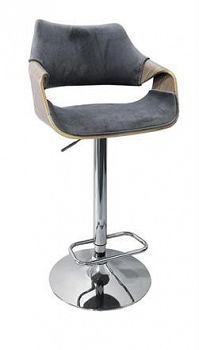 Hoker, krzesło barowe H98 jasny dąb/popielaty