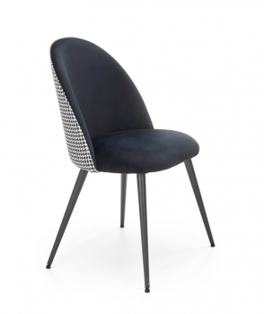 Krzesło tapicerowane K478 velvet czarny