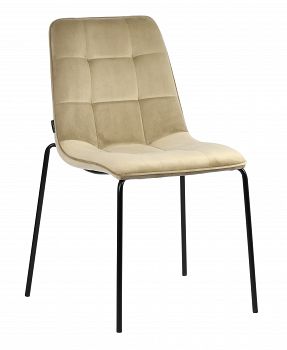 Krzesło tapicerowane GINO velvet beż
