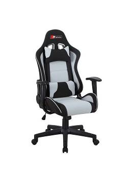 Fotel obrotowy, krzesło biurowe ZANDA czarny, szary