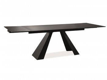 Stół rozkładany SALVADORE czarny mat 120-180 cm