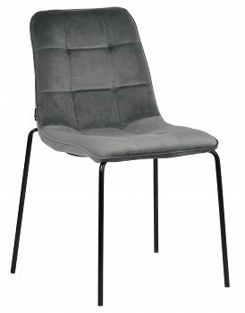 Krzesło tapicerowane GINO velvet szary