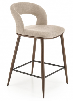 Hoker krzesło barowe H114 tkanina beżowy