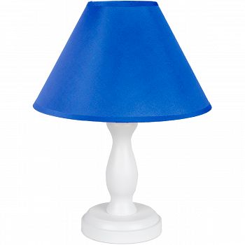 Lampka stołowa STEFI biała, niebieska