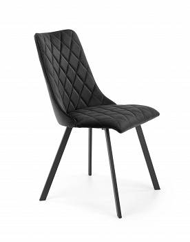 Krzesło tapicerowane K450 velvet czarny