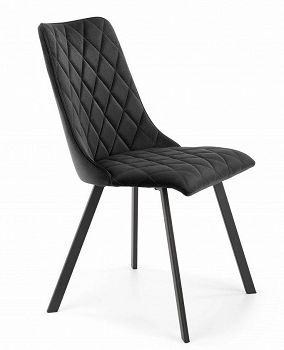Krzesło tapicerowane K450 velvet czarny
