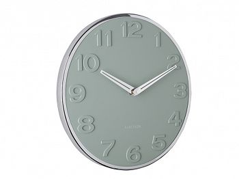 Zegar ścienny NEW ORIGINAL NUMBERS zielony 30 cm