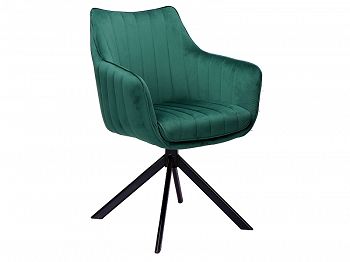 Krzesło tapicerowane AZALIA velvet zielony