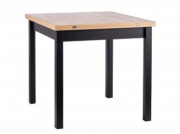 Stół rozkładany FLIP dąb artisan,czarny 80-160 cm