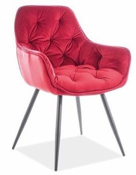 Krzesło Cherry Velvet Bordo