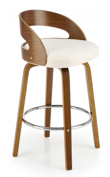 Hoker, krzesło barowe H110 kremowy