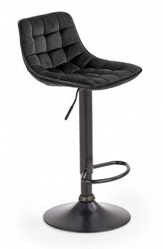 Hoker, krzesło barowe H95 velvet czarny