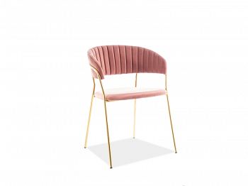 Krzesło Lira velvet antyczny róż