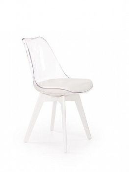 Krzesło K245 transparentne, białe