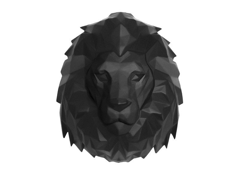 Dekoracja ścienna LION czarna
