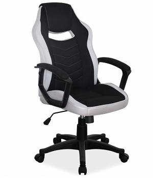 Fotel obrotowy, krzesło biurowe CAMARO czarny/szary