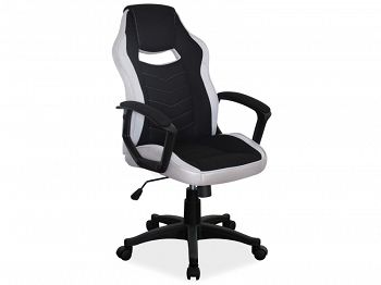 Fotel obrotowy, krzesło biurowe CAMARO czarny, szary