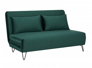 Sofa rozkładana ZENIA velvet zielony