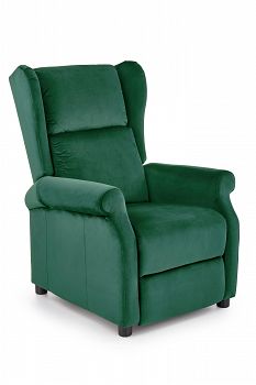 Fotel rozkładany AGUSTIN 2 velvet zielony