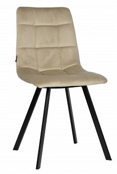 Krzesło tapicerowane MALAGA velvet beżowy
