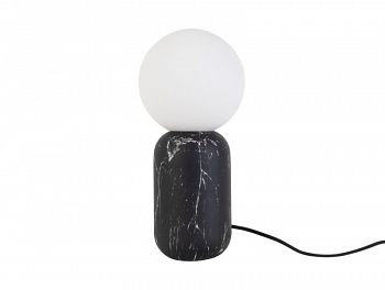 Lampa stołowa Gala black marble by Leitmotiv
