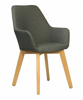 Krzesło z podłokietnikami Stone dark grey