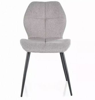 Krzesło tapicerowane FRANK szary, tkanina