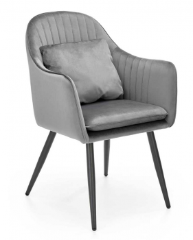 Krzesło tapicerowane K464 velvet popiel