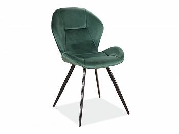Krzesło tapicerowane GINGER velvet zielony
