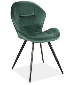 Krzesło tapicerowane GINGER velvet zielony