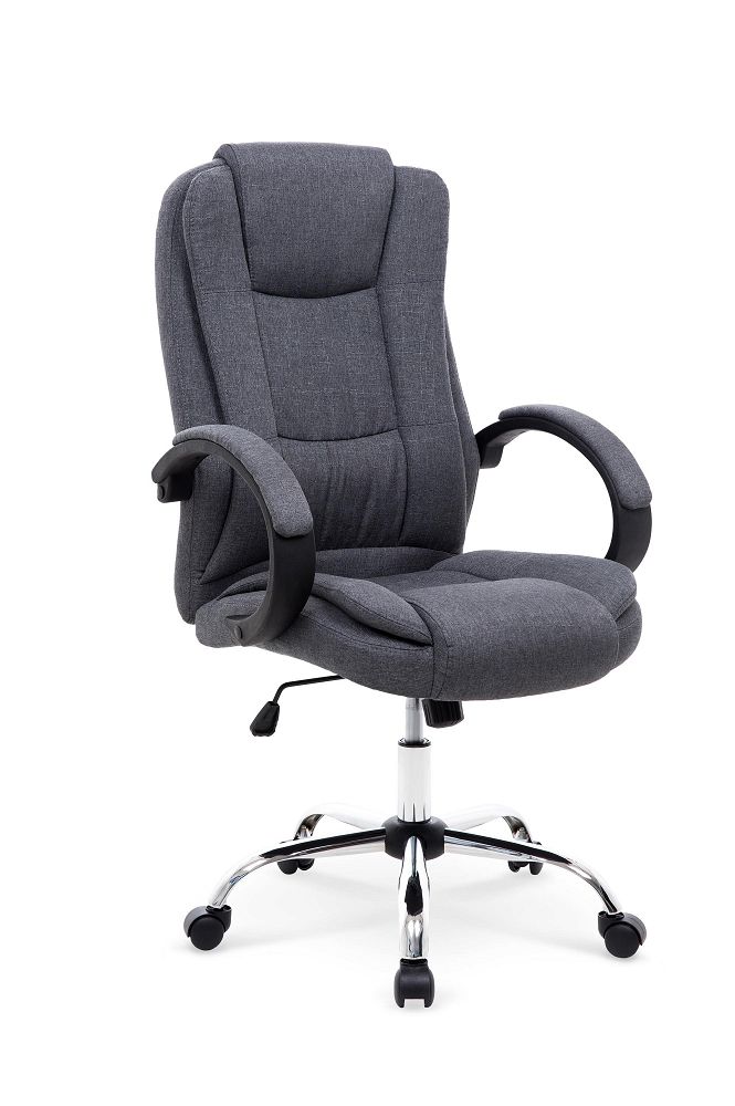 Fotel obrotowy, krzesło biurowe RELAX 2 ciemny popielaty