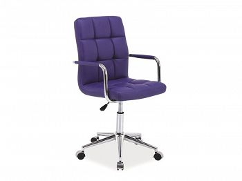 Fotel obrotowy, krzesło biurowe Q-022 fioletowy