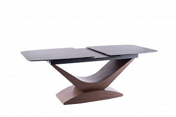 Stół rozkładany DOLCE CERAMIC szary, efekt marmuru 180-240 cm