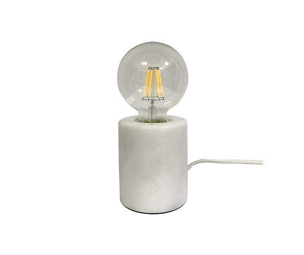 Lampa stołowa Bar marble white by Leitmotiv